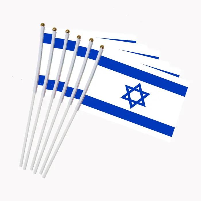 Drapeau brésilien en polyester, 5 pièces, 14x21CM