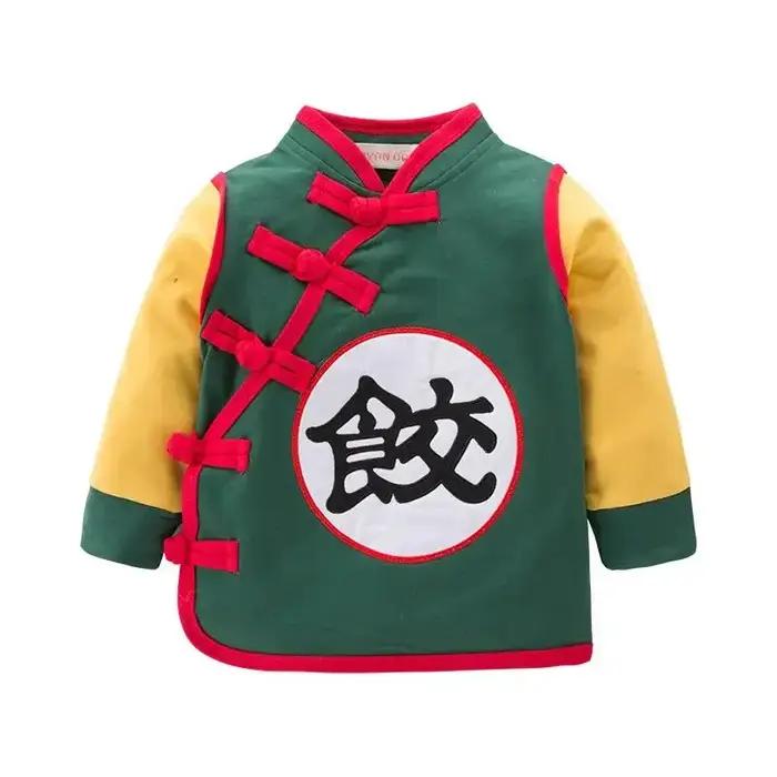 Garçon T-shirt printemps automne à manches longues boulette Wukong tortue