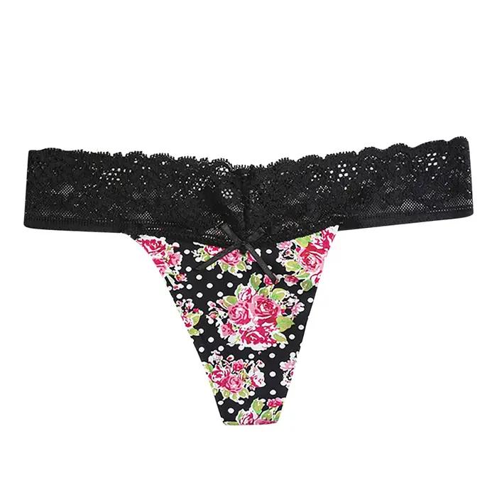 Sous-vêtements transparents taille basse pour femmes