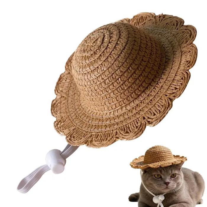 Chapeau de paille pour chien