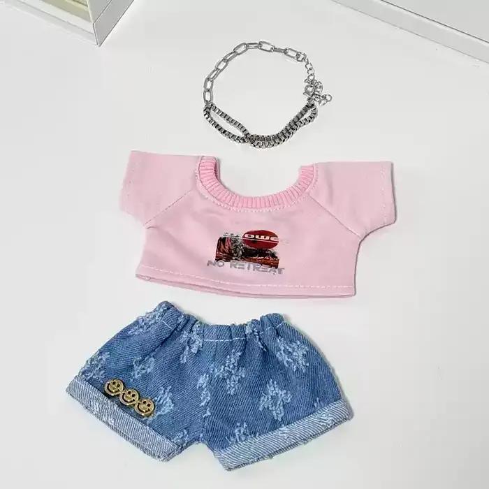 Seulement vêtements 20cm vêtements de poupée coton poupée boîte aveugle en peluche poupée vêtements