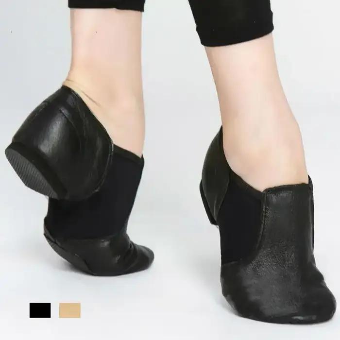 Chaussures de danse Jazz en cuir véritable
