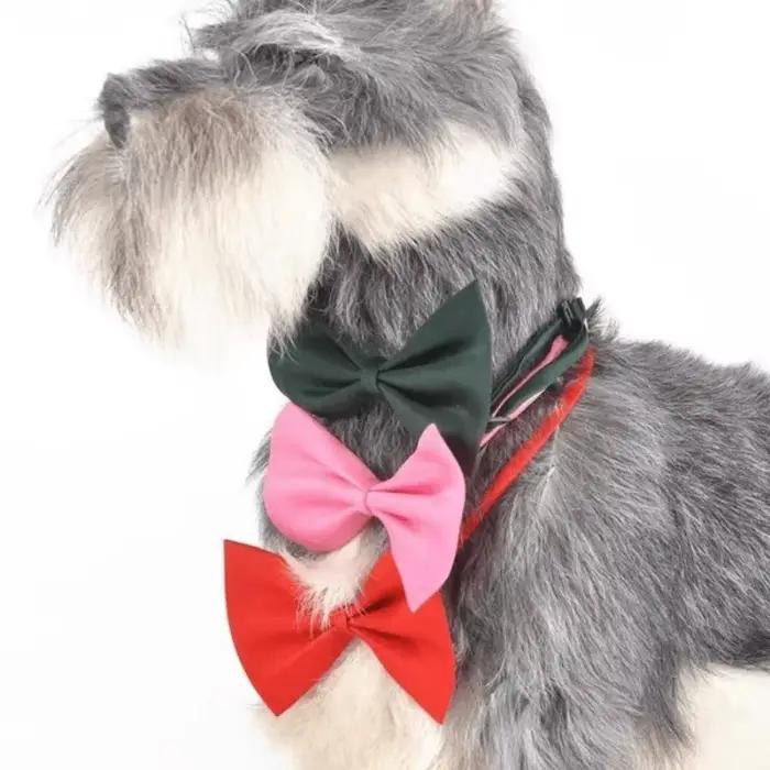 Collier à nœud papillon pour animaux de compagnie élégant et réglable pour chiens et chats occasions spéciales cadeau unique