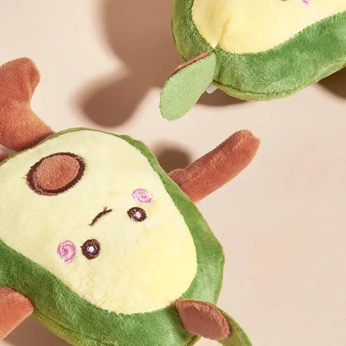 Jouet en peluche avocat pour chiens, animal de compagnie en polaire, jouet en peluche doux et confortable pour le jeu quotidien et les occasions spéciales