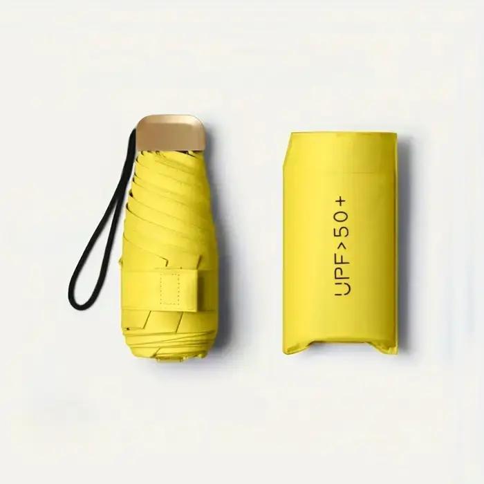 Parapluie de protection UV ultra-léger – Conception compacte et pliable avec poignée en acier inoxydable pour le soleil
