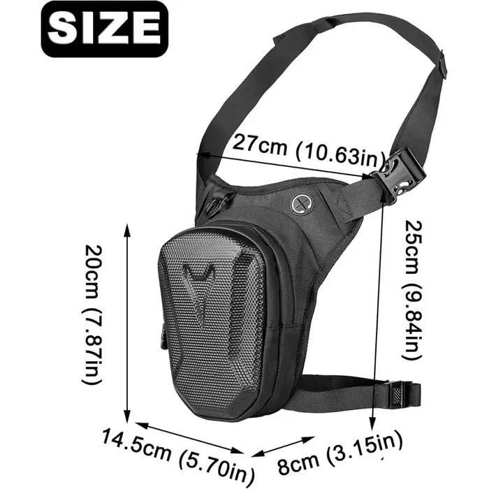 Sacoche de cuisse imperméable pour moto