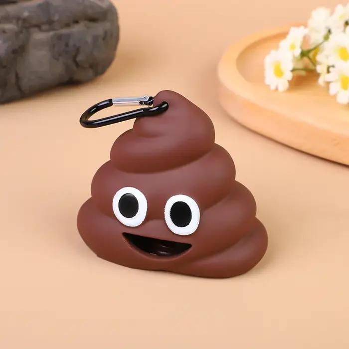 Distributeur portatif extérieur de sacs de déchets pour chiens brun foncé litière pour chien scoopers sacs crottes hygiène animal de compagnie balade promenade occasionnelle cadeau propriétaire chien