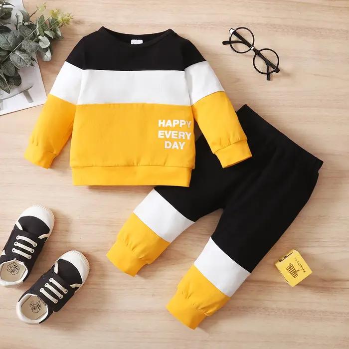 Ensemble de sport à manches longues et pantalon pour bébé