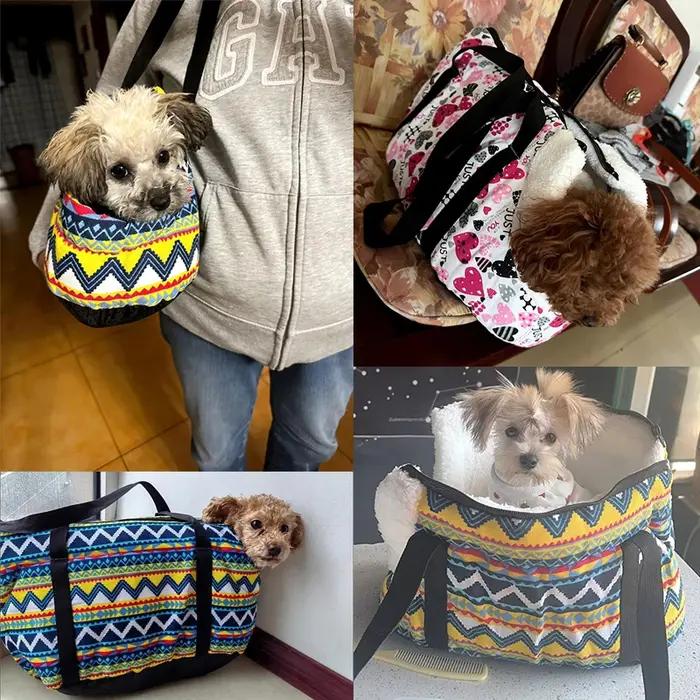Porte-chien pour petits chiens chats Portable côté souple Yorkshire sac à dos hiver polaire chiot sac à main carlin animal de compagnie voyage sac de Transport