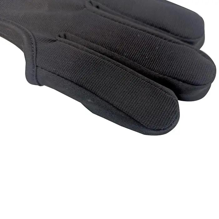 Gants de tir outdoor en cuir 3 doigts - Protection anti-dérapage pour chasse et tir à l'arc - Confort respirant