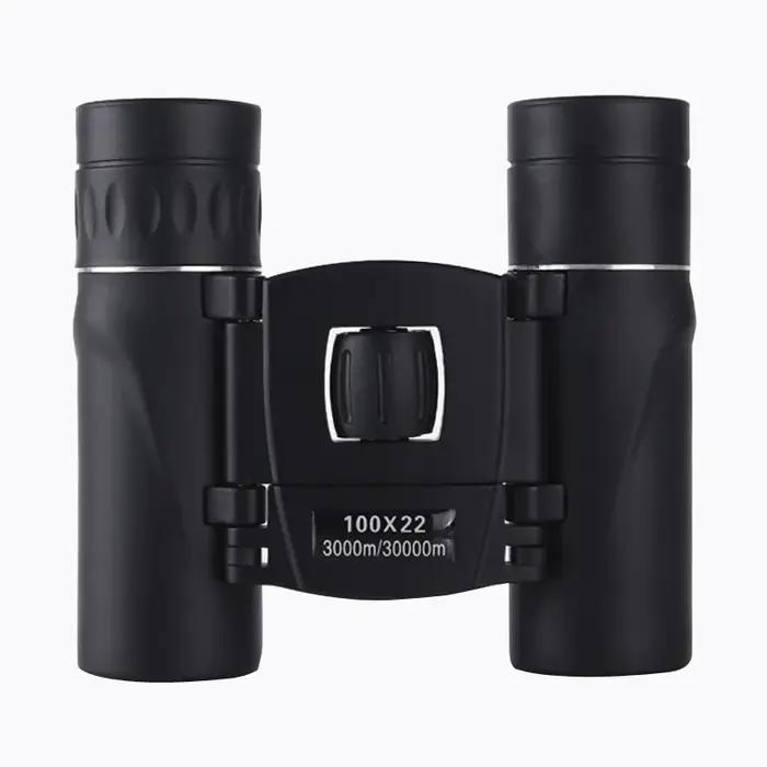 100x22 Mini Portable Hd Jumelles 30000m Longue Portée Pliant Bak4 Fmc Optique Pour La Chasse Sports Camping En Plein