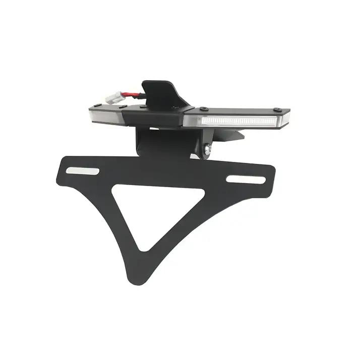 Support de plaque d'immatriculation avec éclairage led pour ducati streetfighter v4 v4s panigale v2 moto nuit sécurité design moderne
