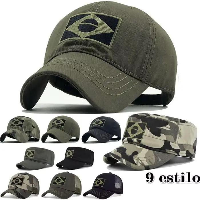 Casquette baseball drapeau brésilien homme - Style tactique camouflage chasse pêche sport