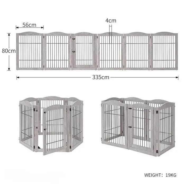 Clôture en bois pour animaux de compagnie