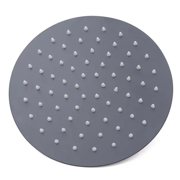 HOShower-Pommeau de douche à effet pluie noir avec assujetde centre commercial
