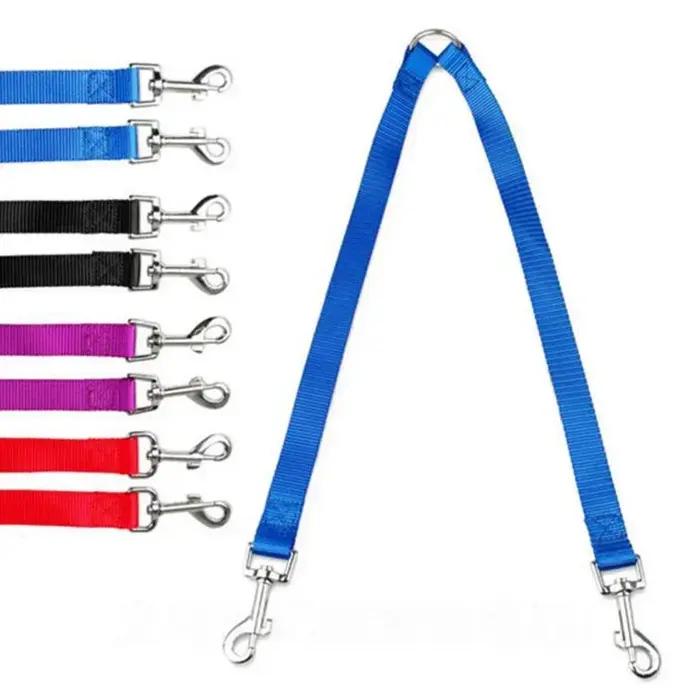 Laisse de marche à Double plomb pour deux chiens, laisse créative pour chien, chaîne pour chien, fournitures pour animaux de compagnie, accessoires pour chiens