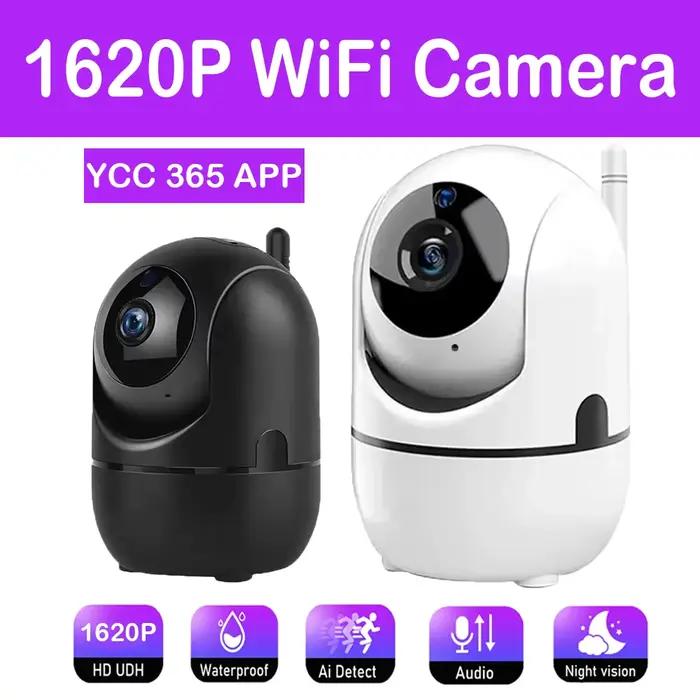 Caméra IP WiFi YCC365 Plus suivi automatique 1620P - Surveillance maison vision nocturne bébé sécurité