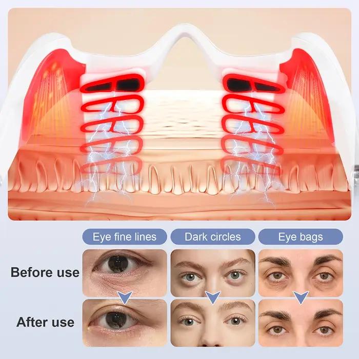Masseur oculaire à lumière rouge pour soulager la fatigue oculaire et réduire les rides pour usage quotidien et occasions spéciales