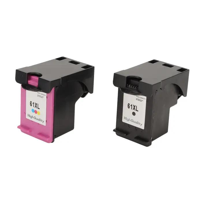 Cartouches d'encre de remplacement noires 61XL, 2 pièces, pour HP Envy 4500, Deskjet 1000, 1056, 1510, 1512, 1010, OfficeJet 4630