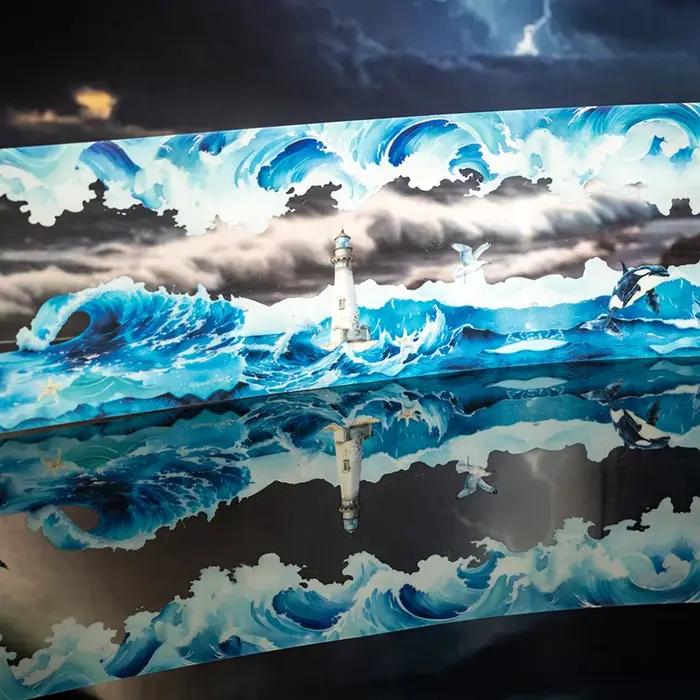 Journal GO 6.5x200cm parallèle paysage PET ruban planificateur adhésif bricolage artisanat Scrapbooking