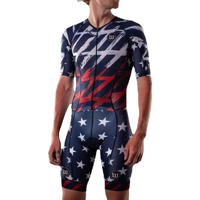 Combinaison de Triathlon pour hommes, vêtements de course de Triathlon à Distance, cyclisme, course à pied, natation, Trisuit, ensembles de Performance pour Triathlètes