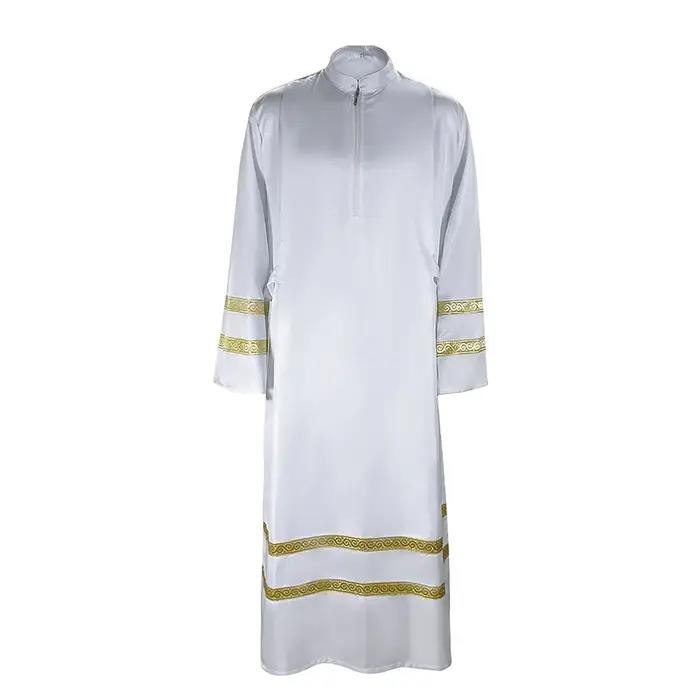 Costume de prêtres du moyen-orient, arabe, chrétien, catholique, Cospaly, Robes de clergé, Saints, Halloween, vêtements blancs