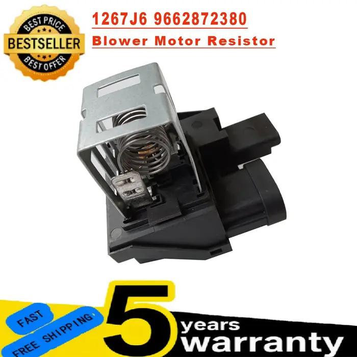 1267J6 98372A01 9827870080 Résistance de relais de moteur de ventilateur de radiateur, pour Peugeo
