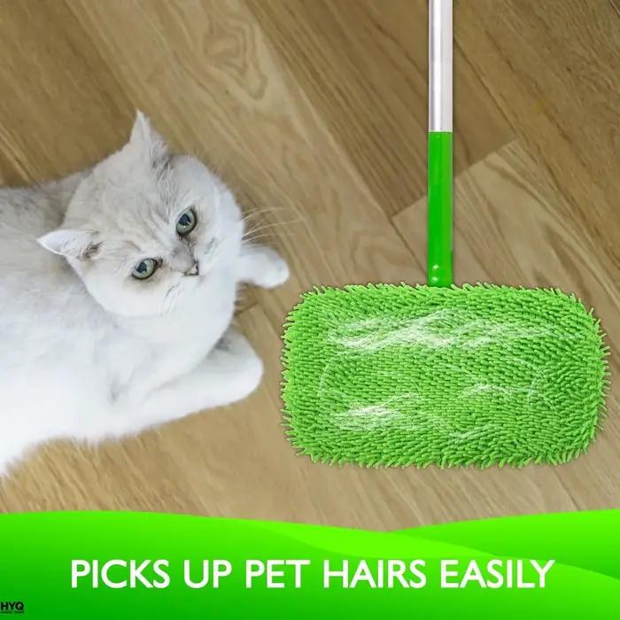 2 tampons en microfibre réutilisables, compatibles avec Swiffer