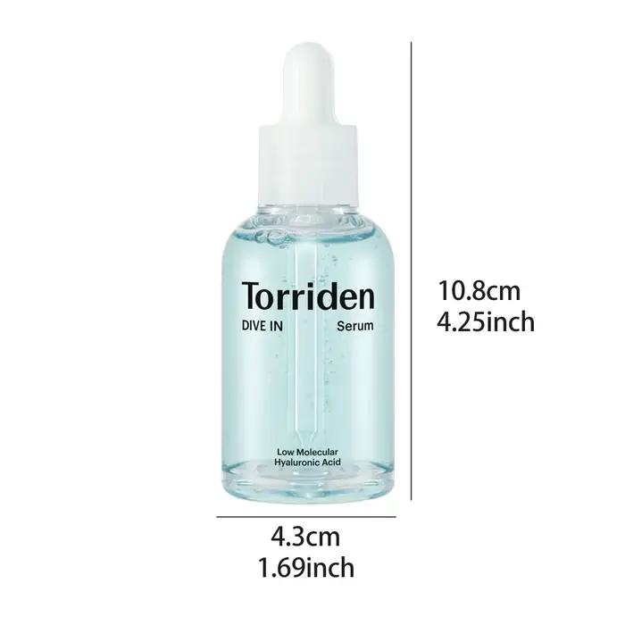 Sérum à l'acide hyaluronique à faible poids moléculaire Torriden DIVE-IN 50 ml, léger comme une plum