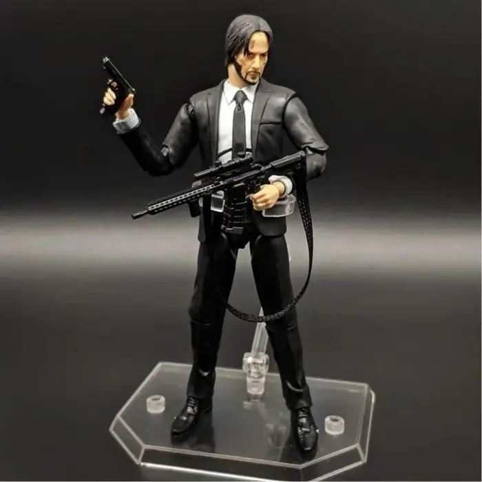 Figurine chien John Wick Keanu Reeves Baba Yaga action figure collection jouet cadeau occasion spéciale