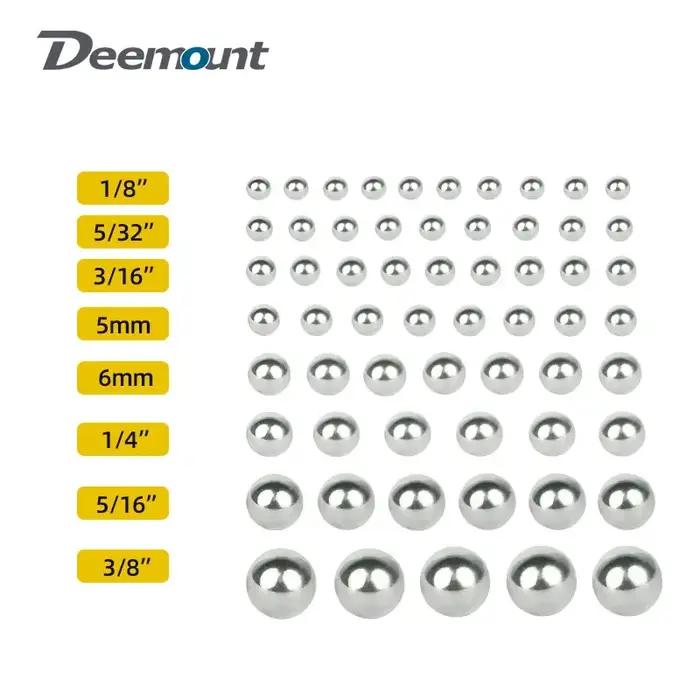 144/20 pièces vélo en acier au carbone roulement à billes en vrac Dia. 1/4 1/8 3/8 3/16 5/16 5/32 po