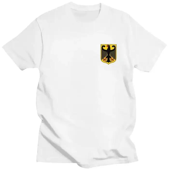 Personnalisé mâle blason d'allemagne T-shirt à manches courtes coton