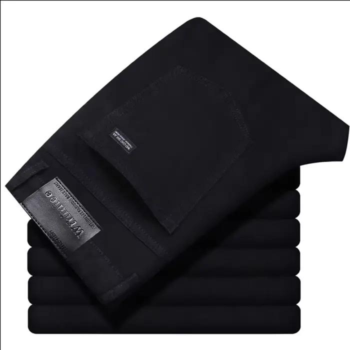 Nouveau Jean Homme 2026 – Coupe Droite Décontractée Extensible – Tendance Classique Bleu Noir – Pantalon de Travail en Denim – Vêtement Masculin