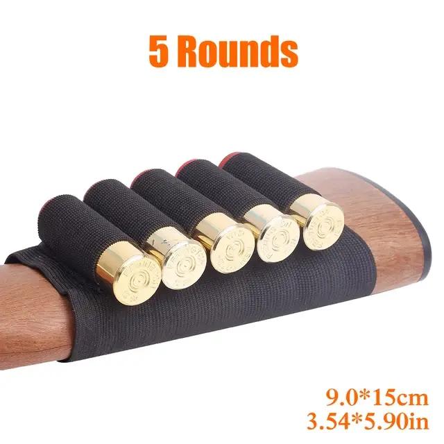Support de coque de culasse rond à recharge rapide 5/8, pour fusil de chasse, porte-cartouche élastique universel de calibre 12/20