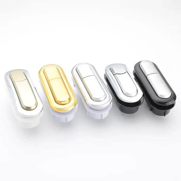 Bouton poussoir de toilettes à double chasse d'eau, 1 pièce, forme ovale, réservoir de chasse d'eau, Valve d'économie d'eau de décharge, accessoires de salle de bains