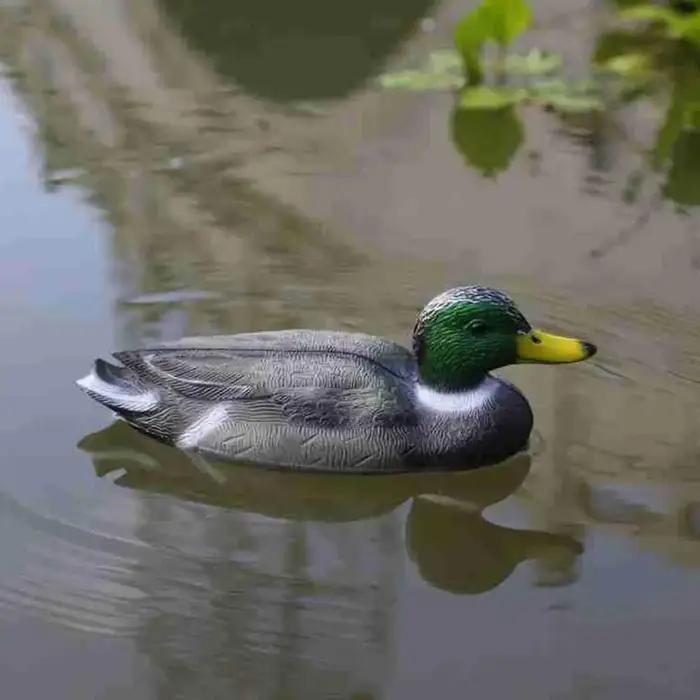 Leurre de chasse flottant 3D en forme de canard factice pour la pêche et la décoration de jardin – Simulation