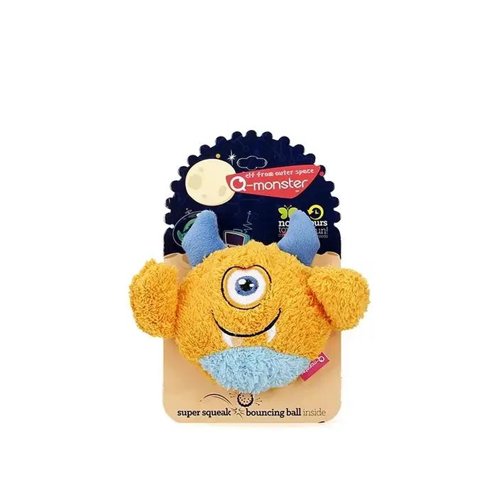 OUZEY Squeaker chiens balles jouet résistant aux morsures jouets en peluche pour petits chiens interactifs balle à mâcher jouets animaux accessoires d'entraînement