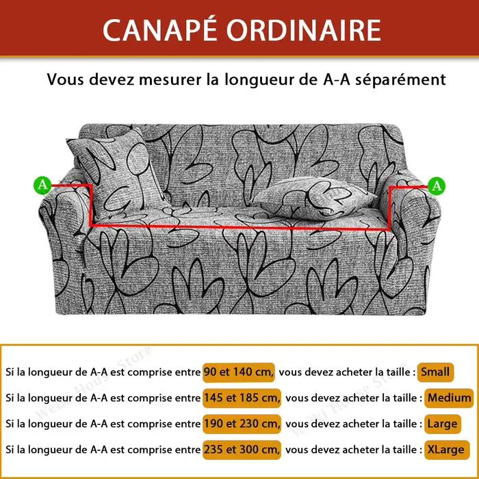Housse canape dangle pour Salon Imprimé Extensible