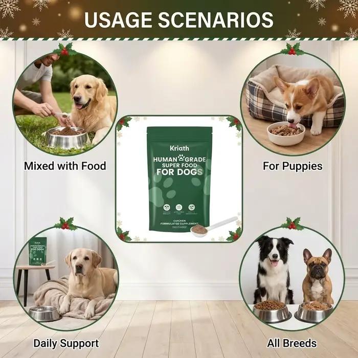 Complément nutritionnel pour chiens de toutes races, absorption facile, soutien quotidien pour la santé