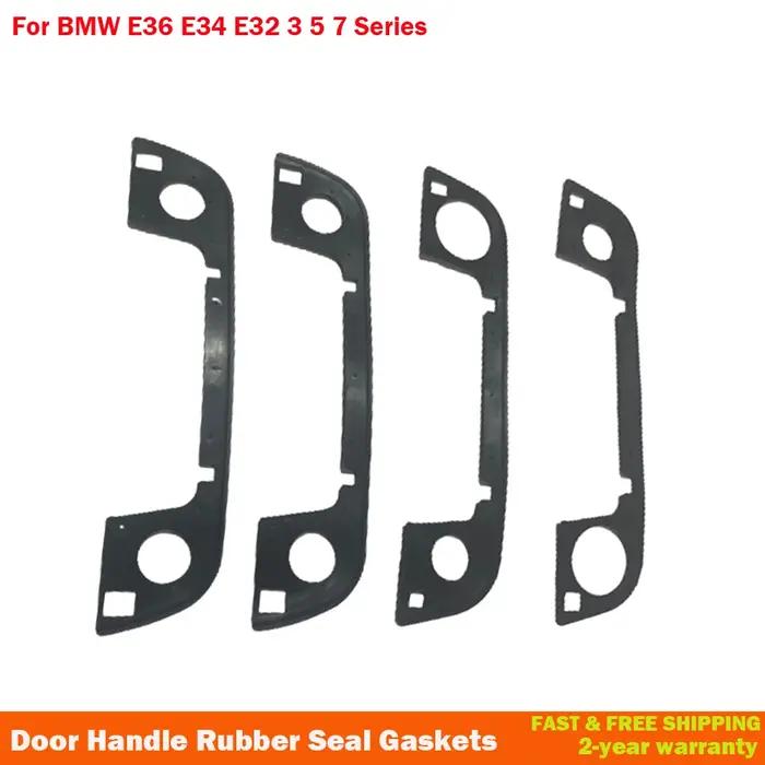 Ensemble extérieur de voiture x4, poignée de porte, joints d'étanchéité en caoutchouc pour BMW série