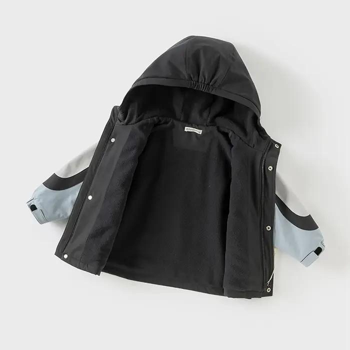 Dave Bella garçons filles printemps automne veste manteau pour enfants imperméable à capuche extérie