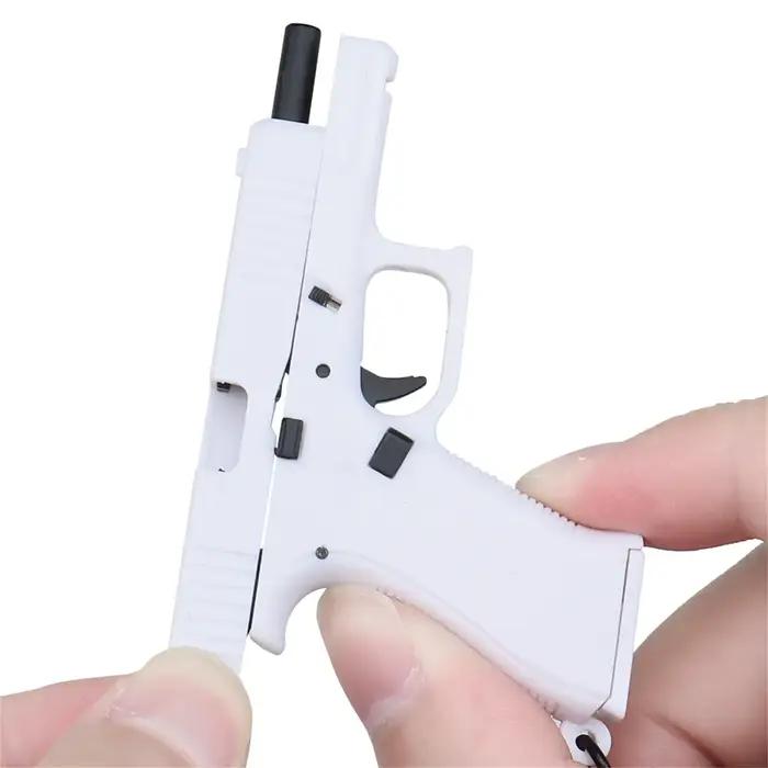 Porte-clés tactique miniature G45 porte-clés en forme de pistolet avec chargeur amovible pour homme occasions spéciales