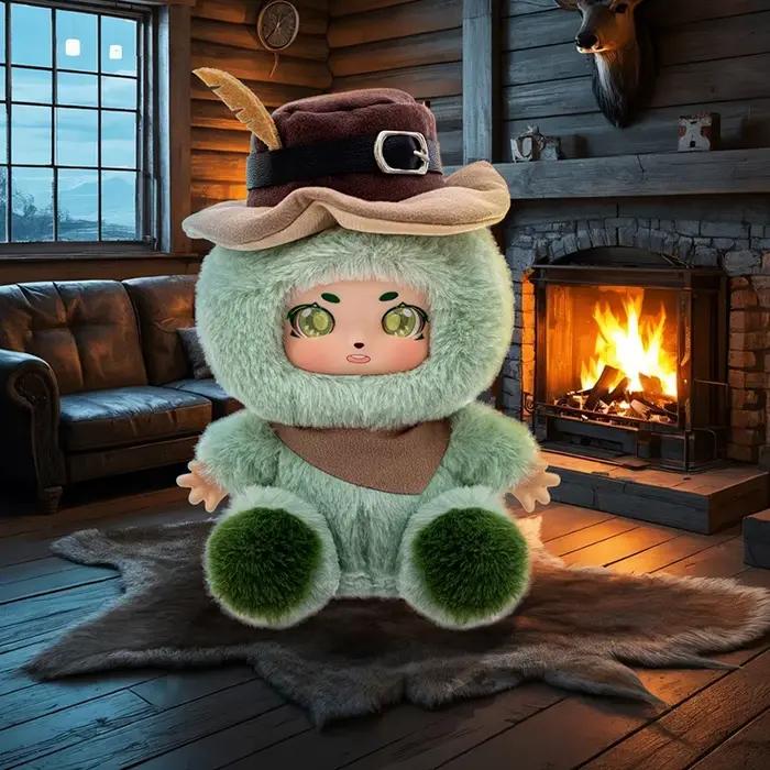 Mignon loup-garou tueur jeu vinyle visage jouets en peluche poupées colorées populaire peluche jouet enfant cadeaux créatifs sac suspendu prophète, W