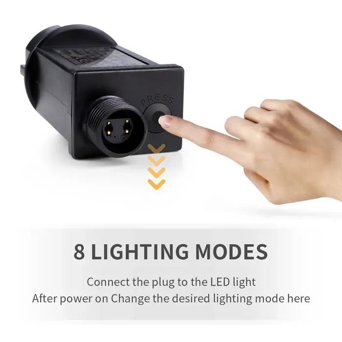 10 M-100 M LED chaîne de lumière fil de cuivre guirlande fée lumière 110 V 220 V étanche en plein ai
