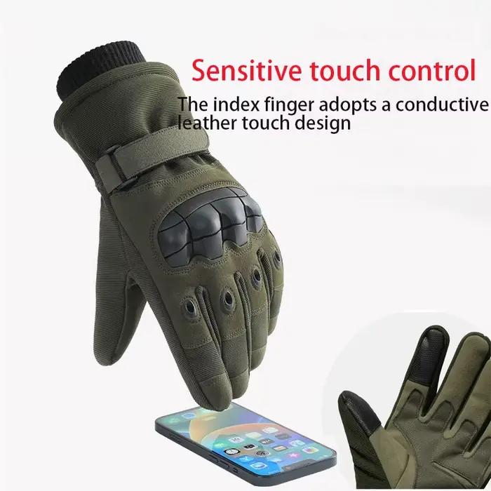 Gants tactiques hiver pleine main chasse ski écran tactile thermiques protection outdoor hommes