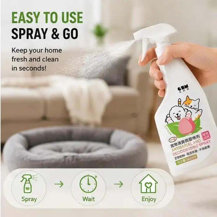 Spray Désodorisant pour Animaux de Compagnie