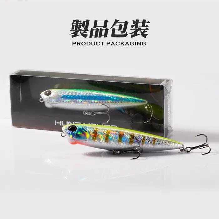 Leurre de pêche à la ligne Hunthouse Realis Pencil Topwater Stickbait 65mm/5.5g 100mm/14.5g flottant