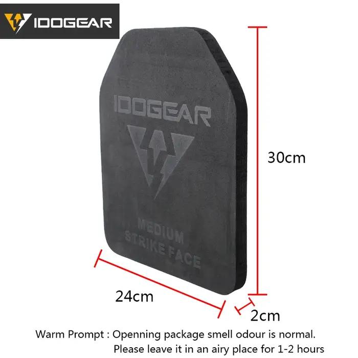 Plaques tactiques EVA mousse SAPI IDOGEAR - Plaques de choc intérieures pour gilet tactique chasse 2 pièces