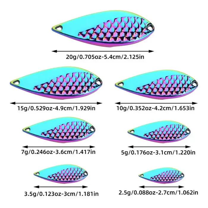 Appât dur en métal pour la pêche, leurre pour attraper des poissons comme les truites, matériel pour