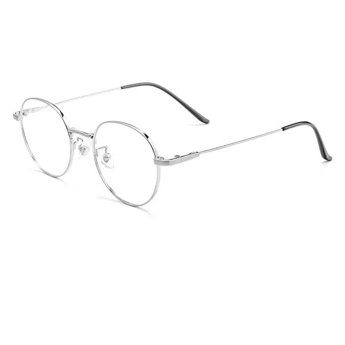 YIMARUILI rétro rond petit visage hommes et femmes titane lunettes cadre Ultra-léger Simple optique Prescription lunette